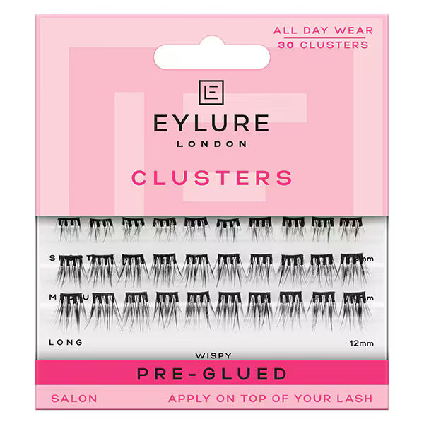 Eylure pre-glued lash clusters wispy 30 count - British product
