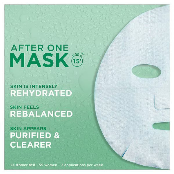 Garnier Moisture Bomb Green Tea sheet mask, UK version