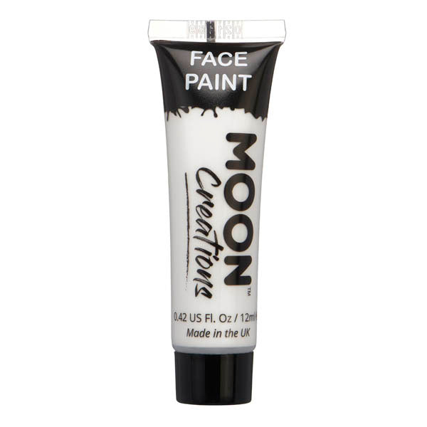 Moon Creations Face Paint White, imported from the UK