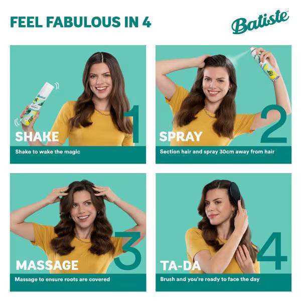 Batiste overnight deep cleanse dry shampoo 200ml - British product