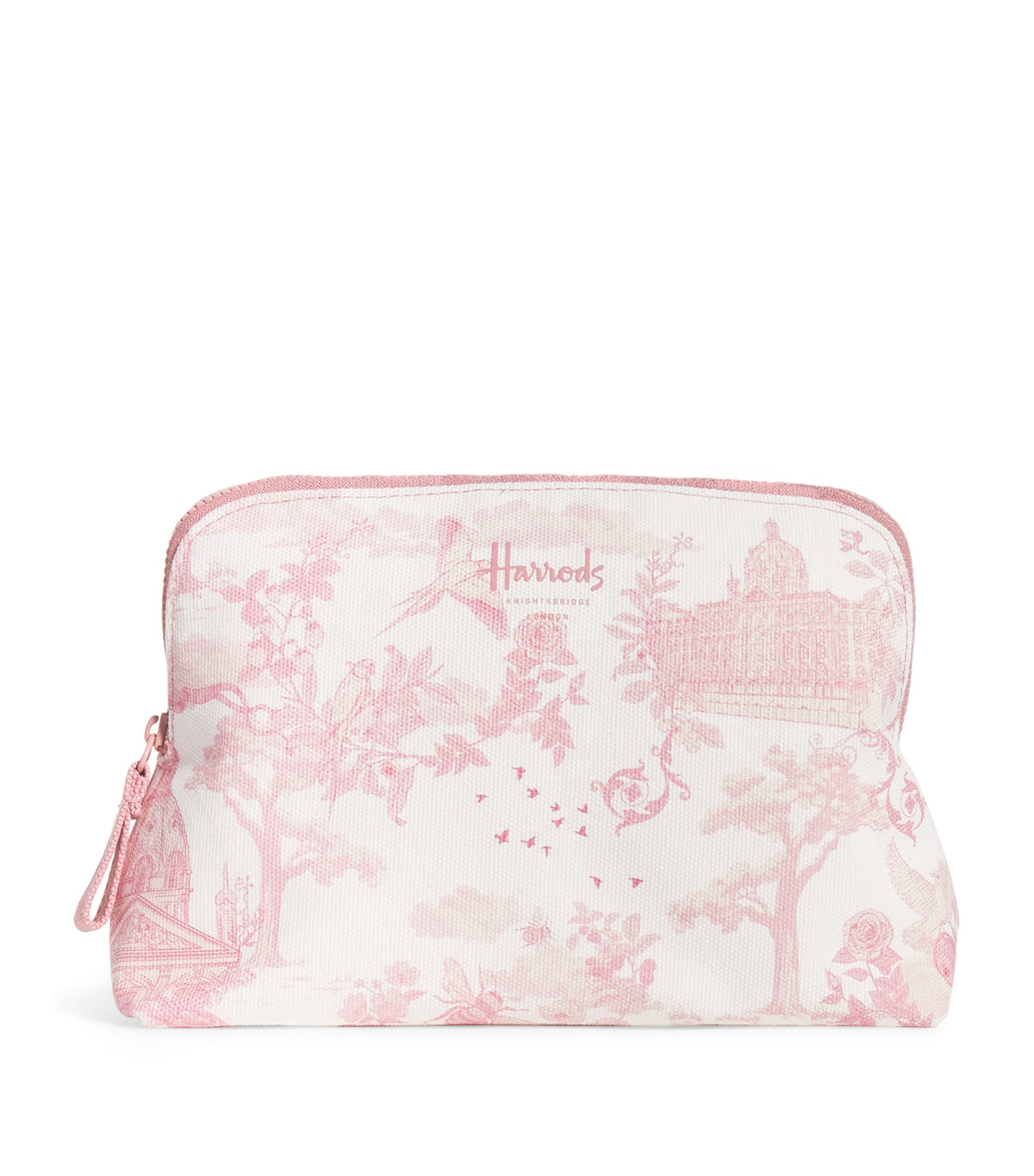 Harrods Toile Half Moon Cosmetic Bag
