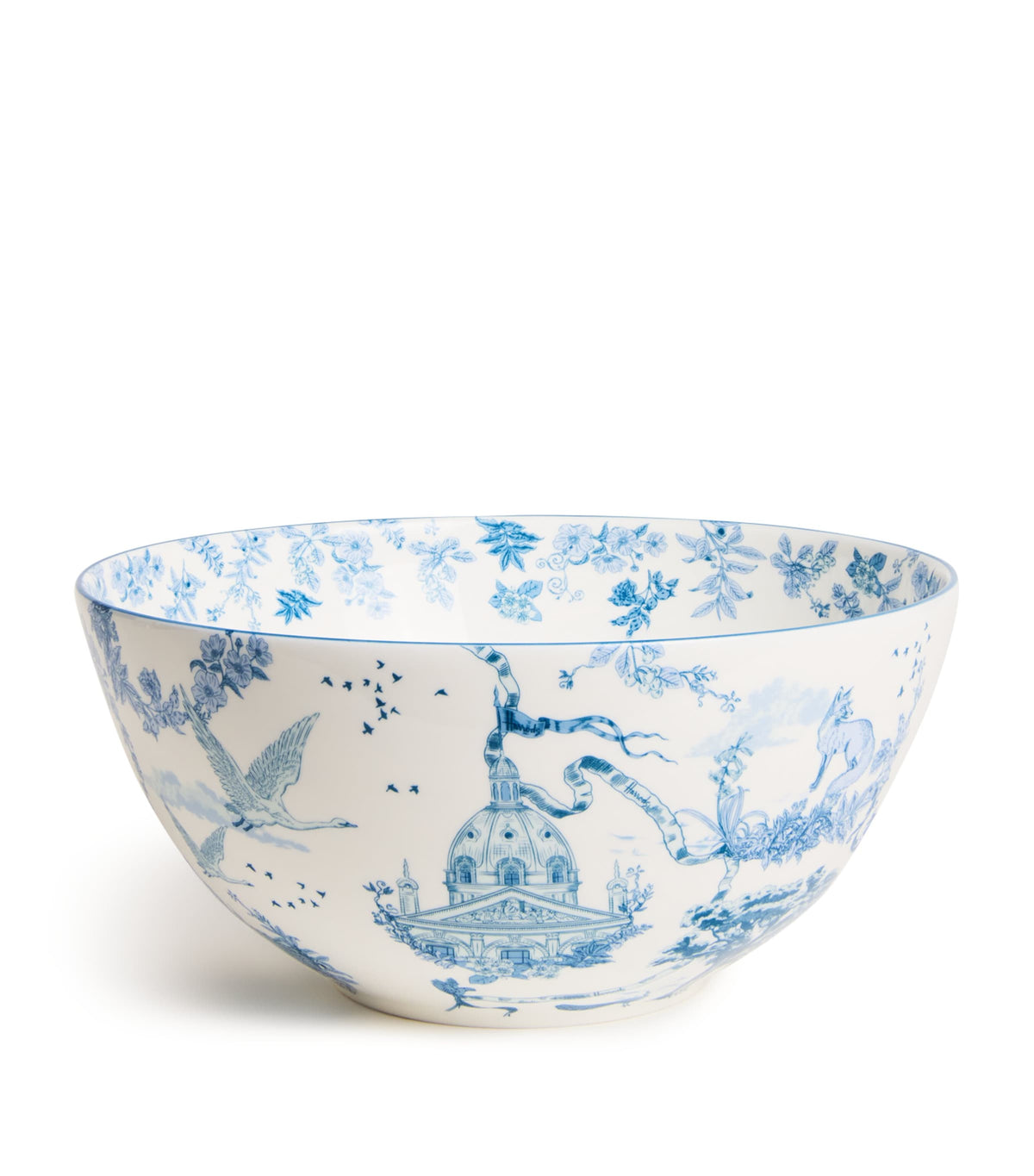 Harrods Fine Bone China Toile Bowl (22.5cm)