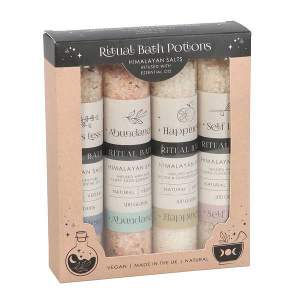 Something Different Herbal Ritual Bath Salts Pack of 4 (British brand)