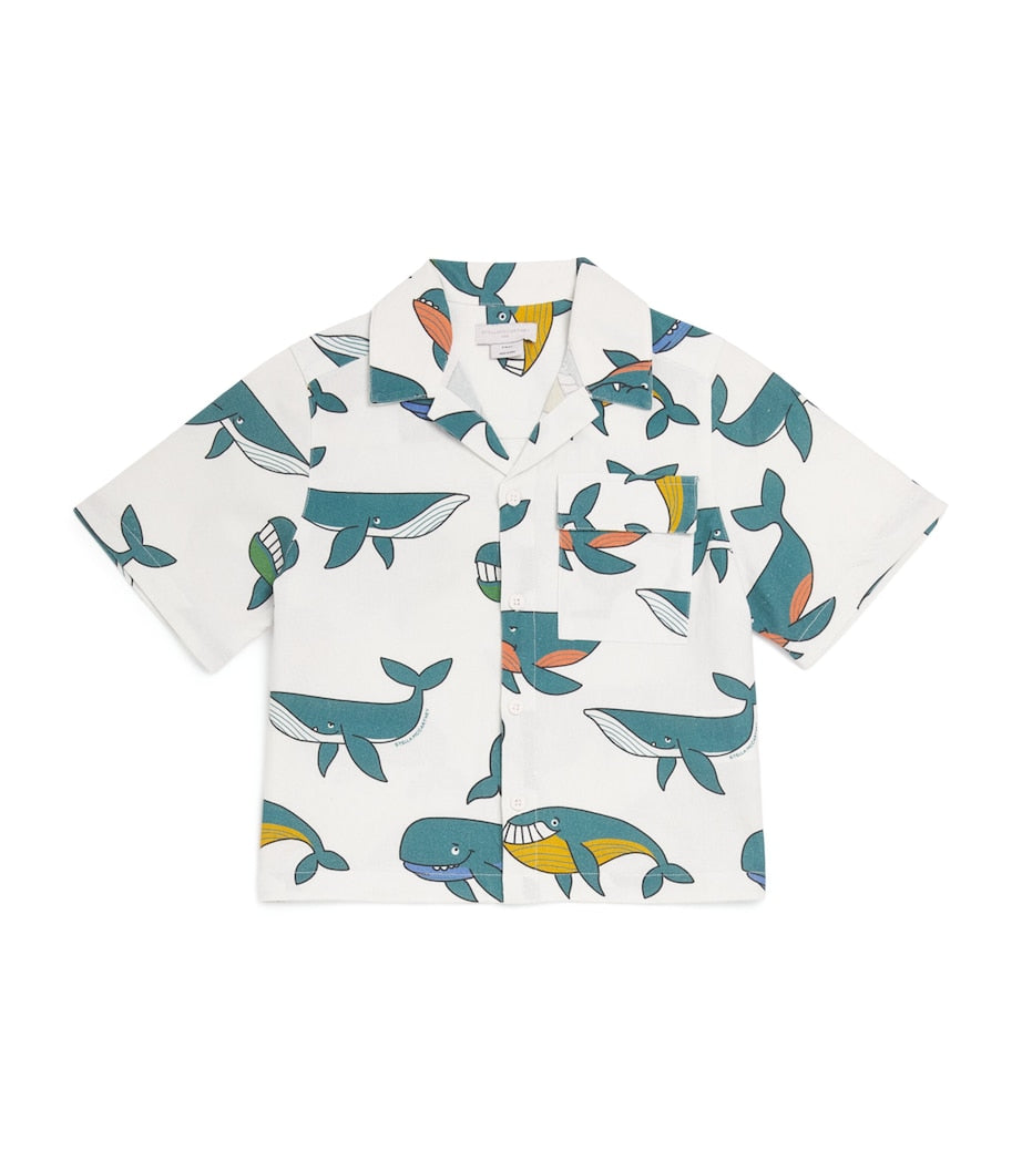 Stella McCartney Kids cotton whale shirt for children 3-14 years - British product