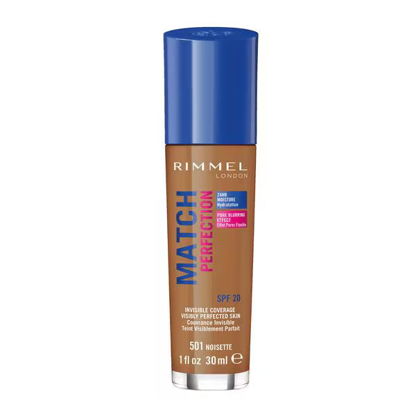 Rimmel Match Perfection Foundation Noisette shade, imported from the UK
