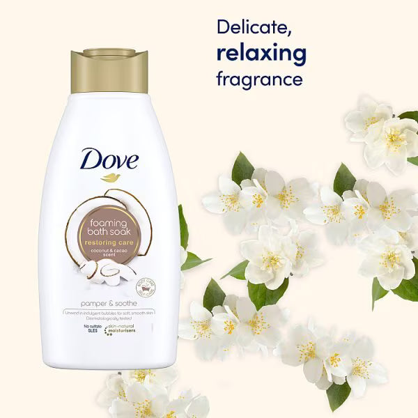 Dove Restoring Care Foaming Bath Coconut Cacao 450 ml - British product