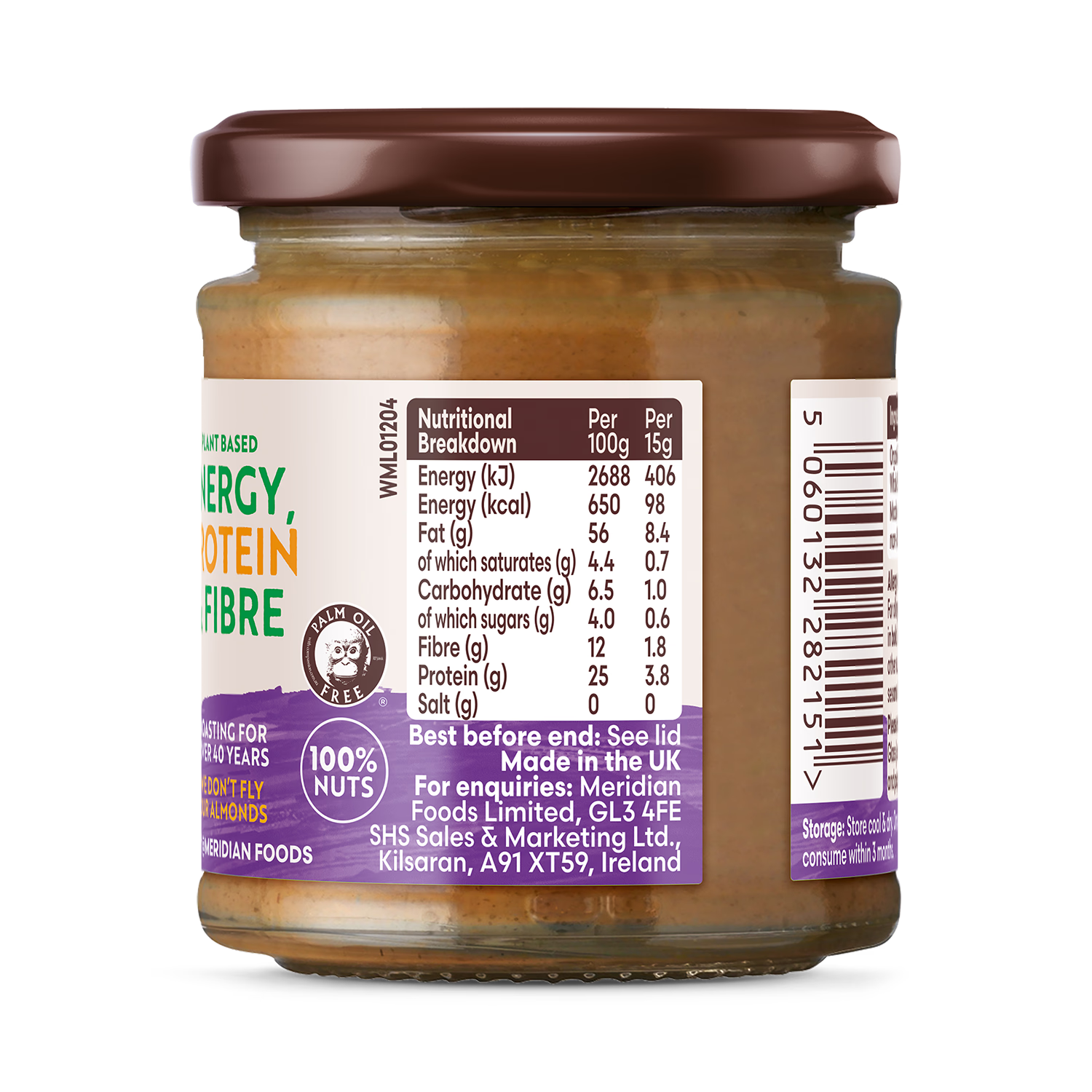 Meridian Organic Almond Butter 470g