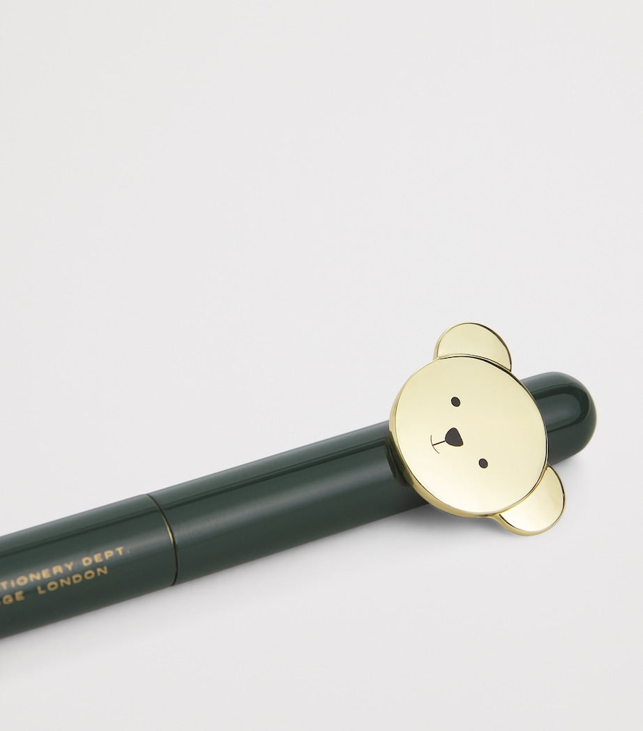 Bear Topper Ballpoint Pen with Twist Mechanism