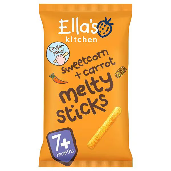 Ella's Kitchen Sweetcorn Carrot Melty Stick 16g - British product