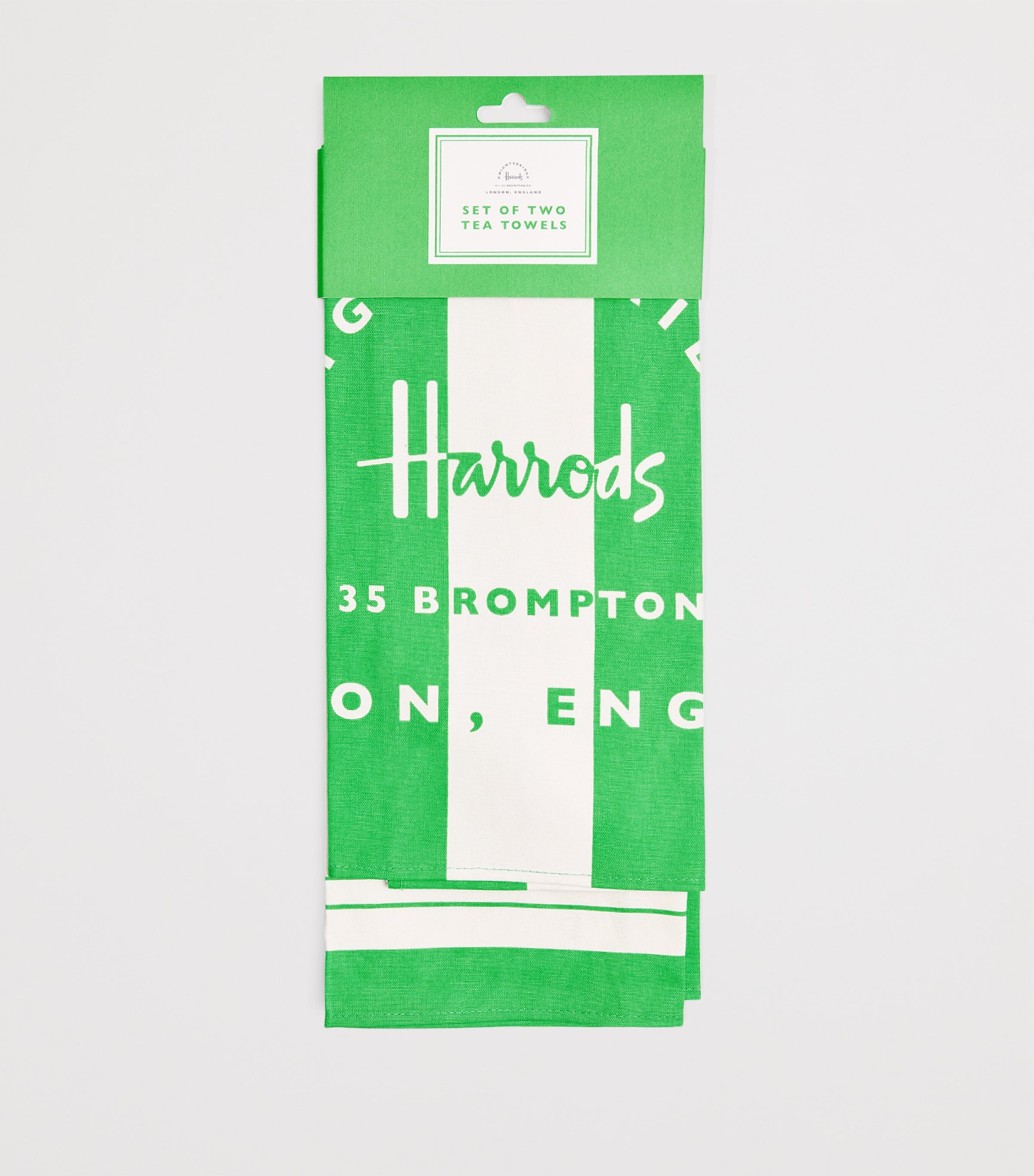 Harrods Pickle tea towel set of 2, UK version