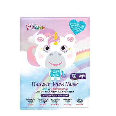 7th Heaven Unicorn Face Mask Acai Pomegranate Sheet Mask