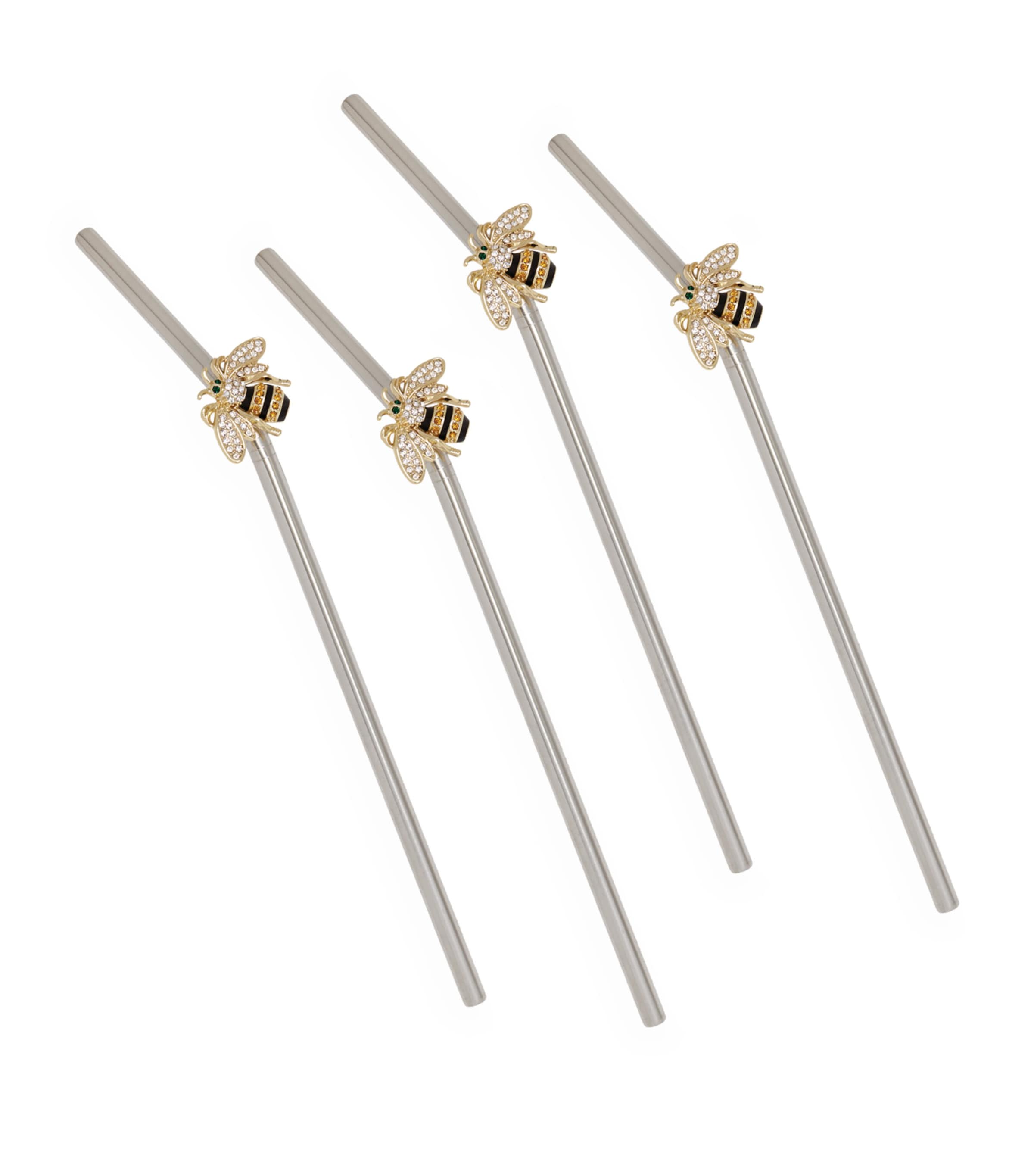 Joanna Buchanan bee-shaped metal straws set of 4, UK version