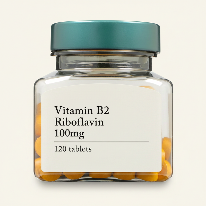 Holland & Barrett Vitamin B2 100mg Riboflavin 120 Tablets, UK version