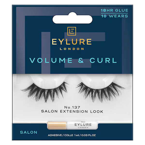 Eylure false eyelashes Volume and Curl No.137 - British product