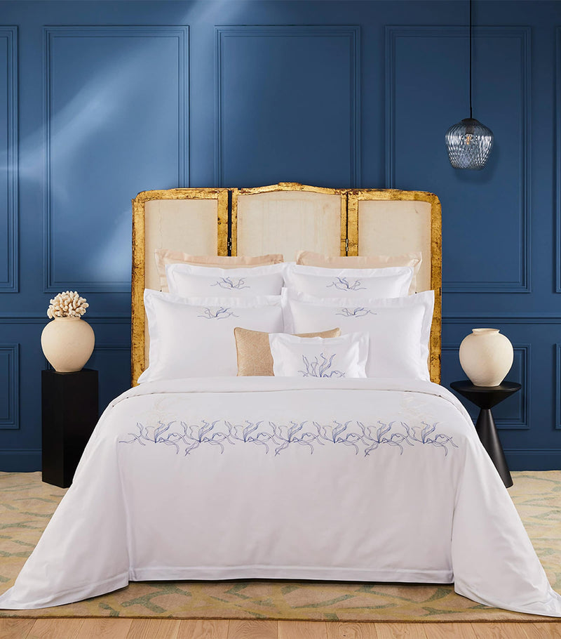 Yves Delorme Couture Nautilus Boudoir Oxford pillowcase 30cm x 40cm (British brand)
