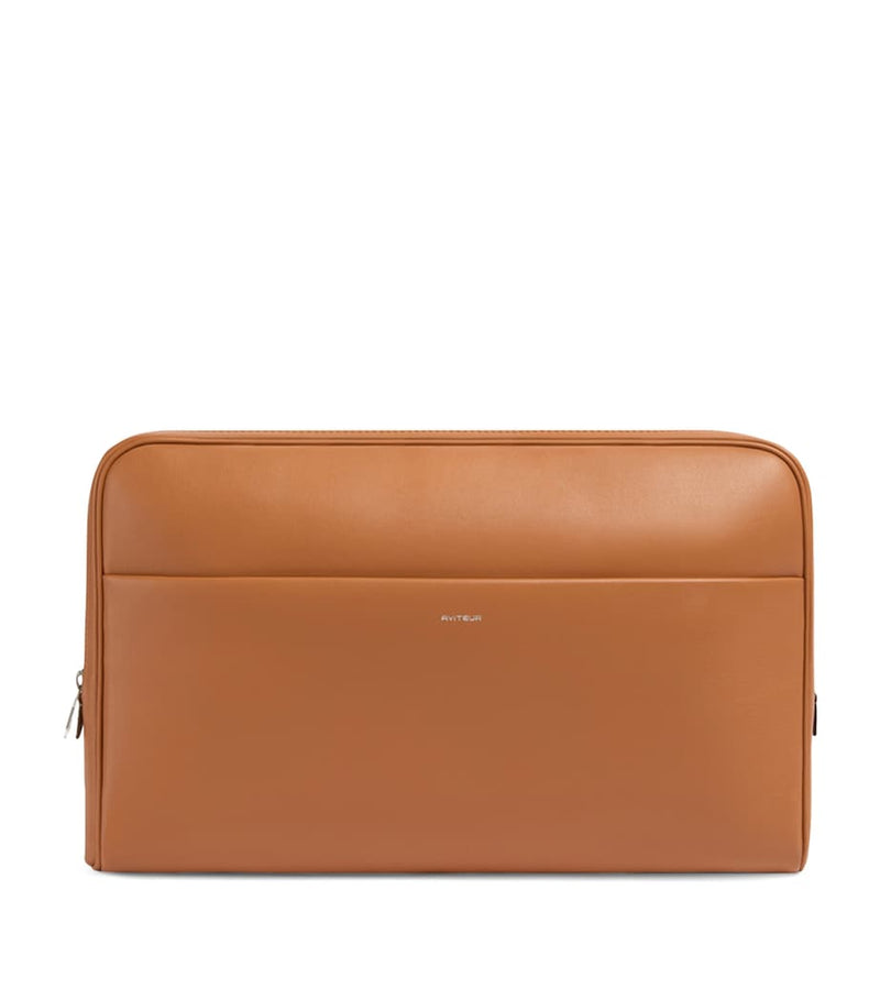 Aviteur Leather Trolley-Sleeve Laptop Case
