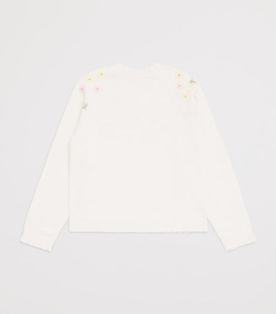 Cotton Floral Embroidered Sweater for Ages 2-12 Years