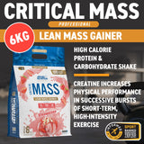Applied Nutrition Critical Mass Professional Lean Mass Gainer Strawberry 2.4kg (16 Servings) - 999294