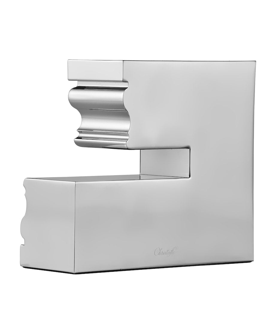 Christofle large Perspectives No.1 candle holder 10.5x12x4.5cm - British product