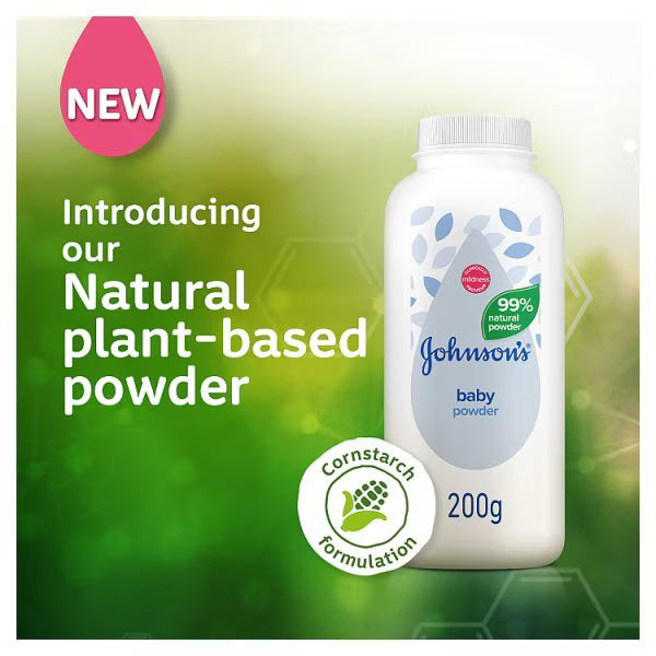 Johnson's Baby regular natural powder 200g, imported from the UK