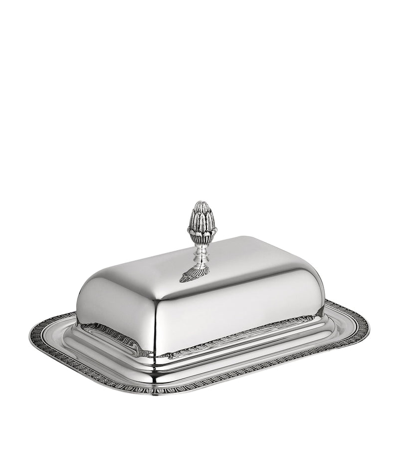 Christofle Silver-Plated Malmaison butter dish - British product