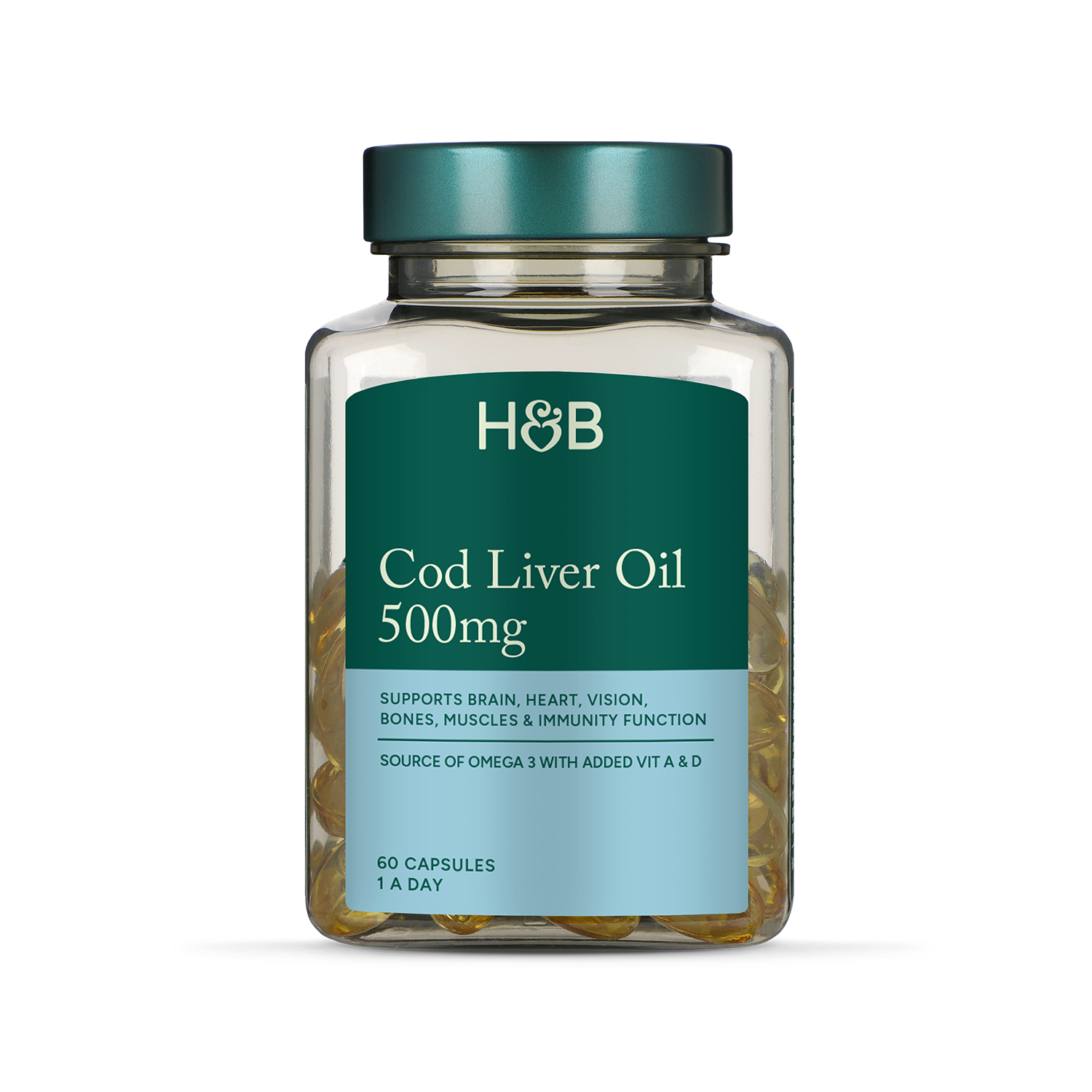 Holland & Barrett Pure Cod Liver Oil 1000mg 240 Capsules - McGrocer