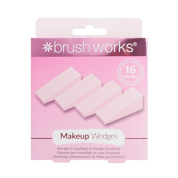 Brushworks Makeup Wedges 16 Pieces - British product