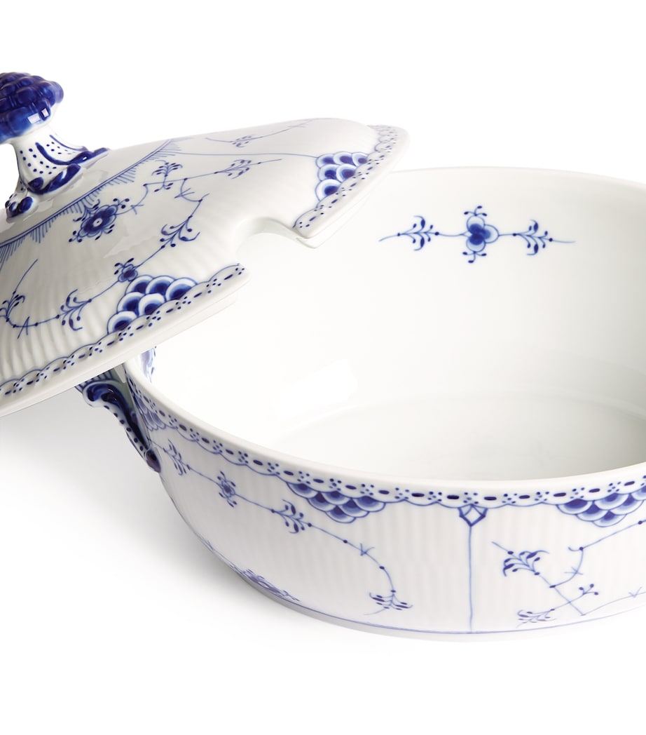 Royal Copenhagen Blue Fluted Half Lace Tureen (32.5cm)
