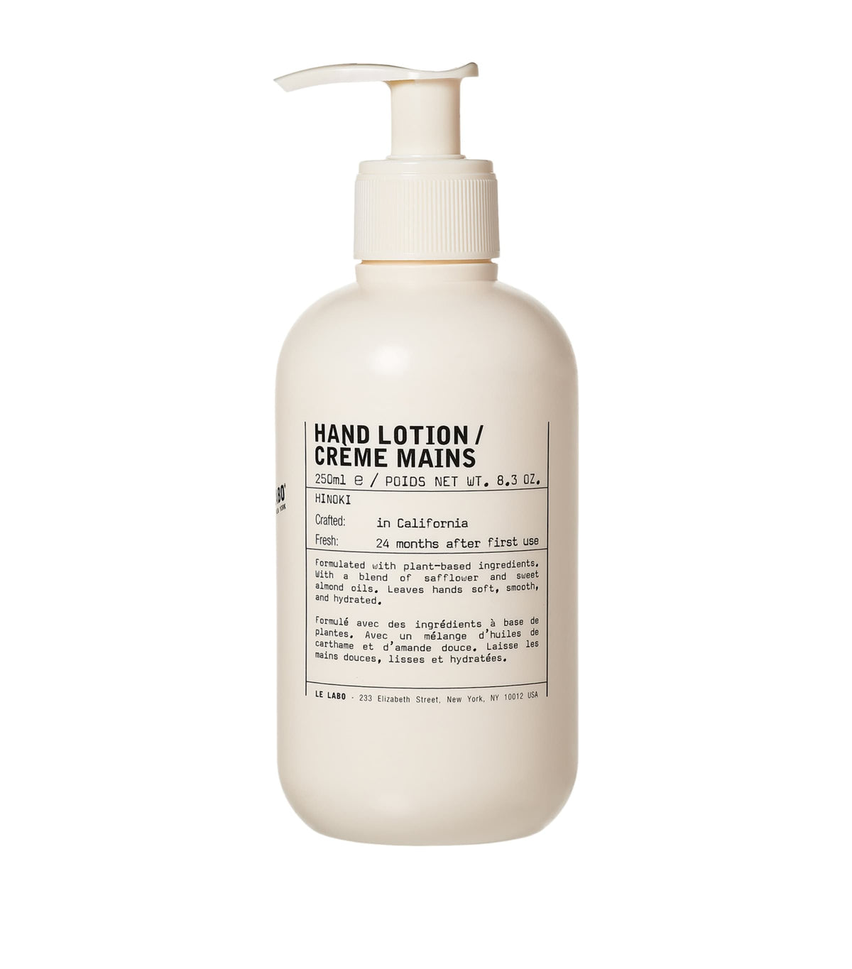 Le Labo hand lotion 250ml, UK version