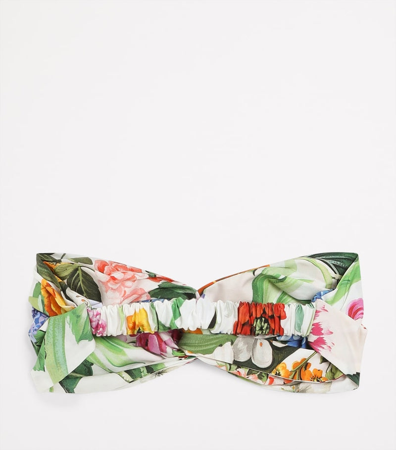 Dolce&Gabbana kids floral printed cotton headband - British product