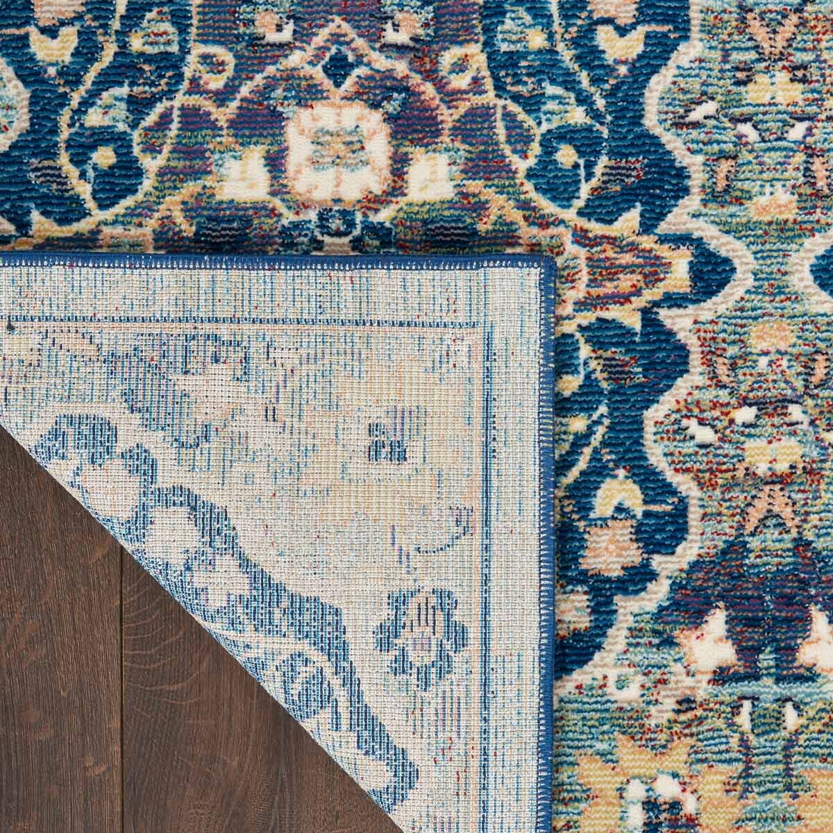 Ankara Blue Patterned Rug in 2 Sizes - McGrocer