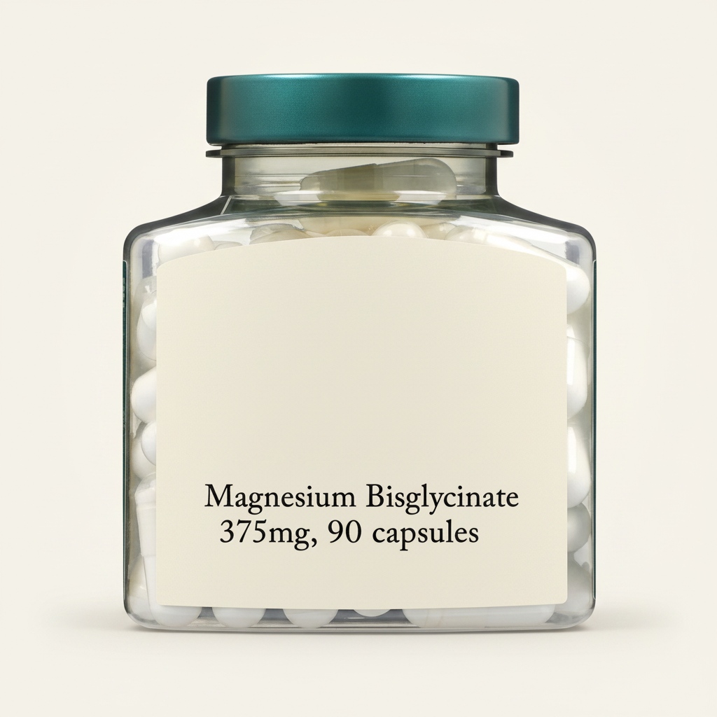 Holland & Barrett magnesium bisglycinate 375mg 90 capsules, UK version