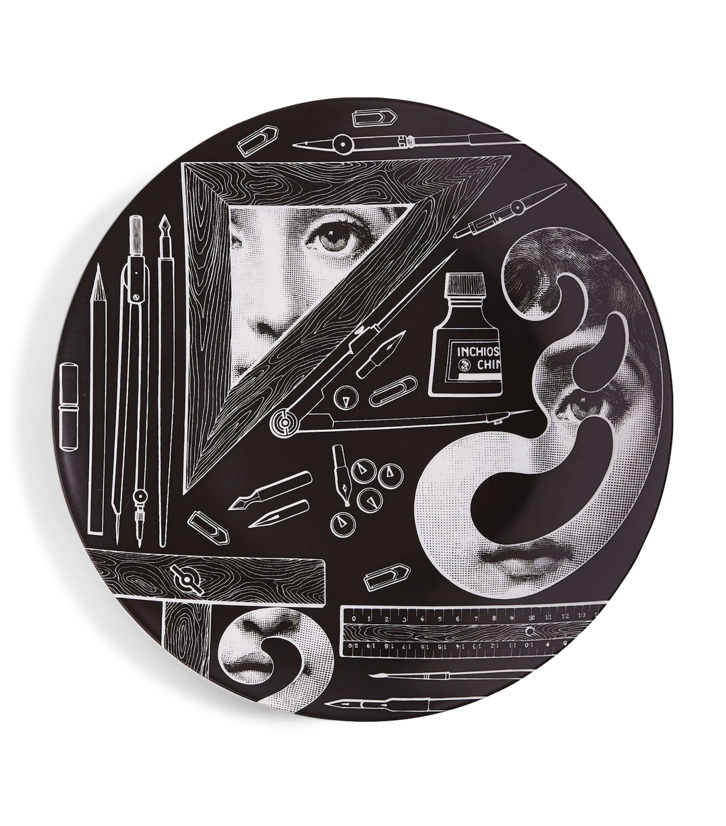 Fornasetti Tema e Variazioni No. 334 wall plate 26cm - British product