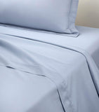 Yves Delorme Triomphe Celeste Super King flat sheet 270cm x 295cm (British brand)
