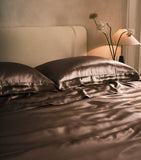Gingerlily Silk Mocha Oxford Pillowcase 50cm x 75cm, UK version