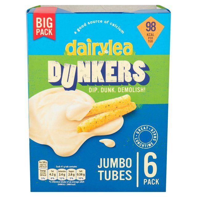 Dairylea Dunkers Jumbo Tubes Cheese Snacks   6 x 41g