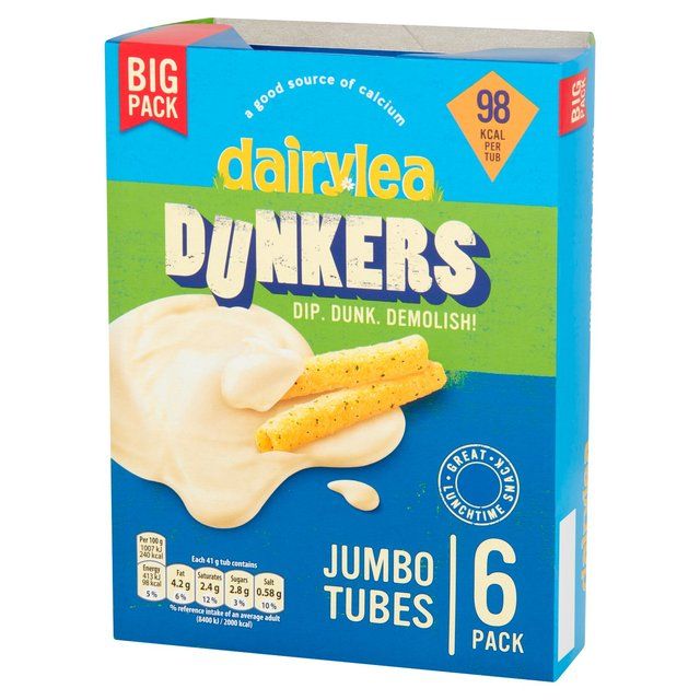 Dairylea Dunkers Jumbo Tubes Cheese Snacks   6 x 41g