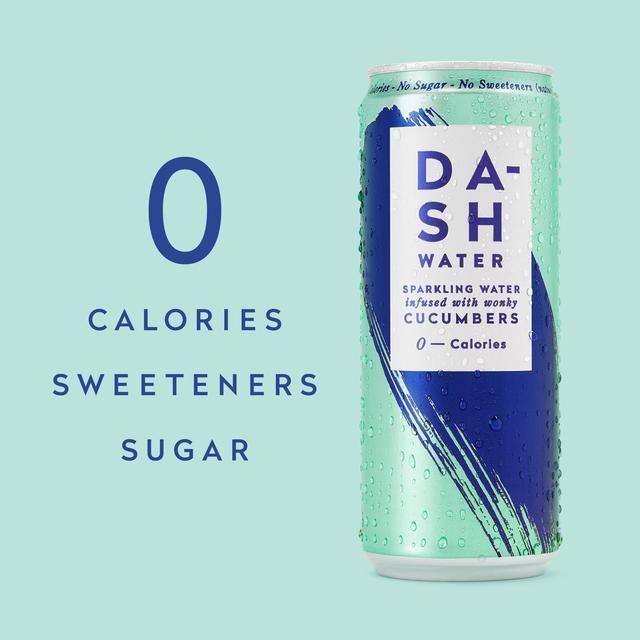 DASH Cucumber Infused Sparkling Water    12 x 330ml