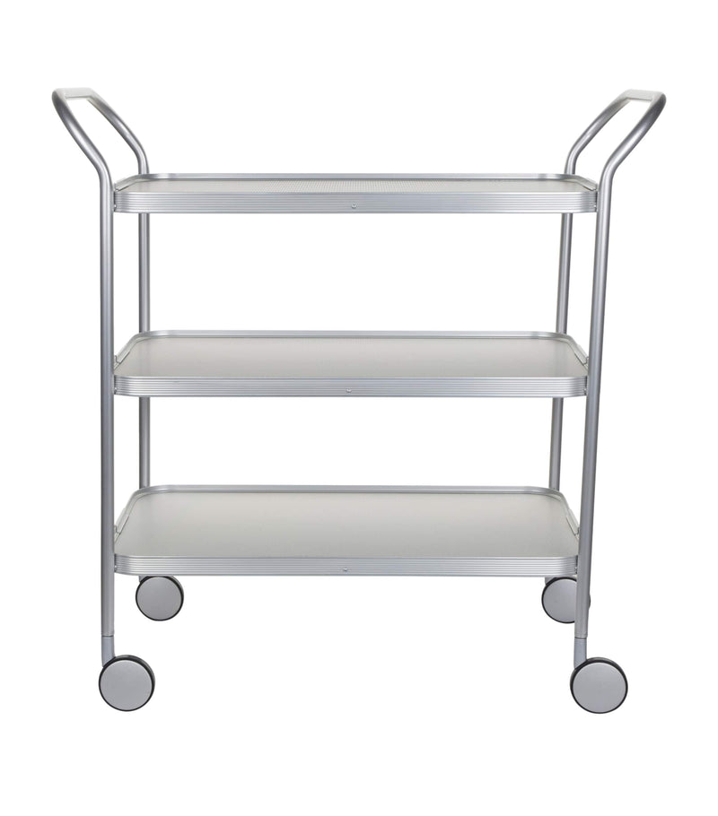 Kaymet aluminium diamond-embossed three-tiered trolley, UK version