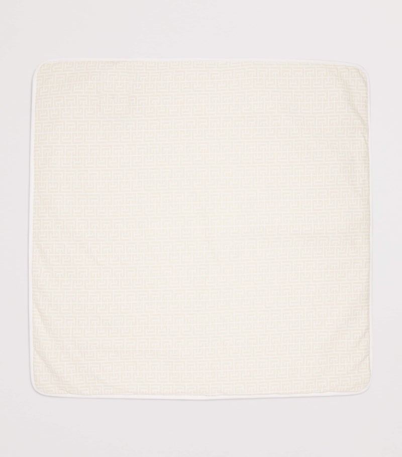 Balmain cotton monogram baby blanket - British product