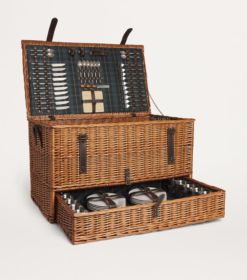 Les Jardins de la Comtesse picnic basket and dining set for 10 people with accessories, UK version