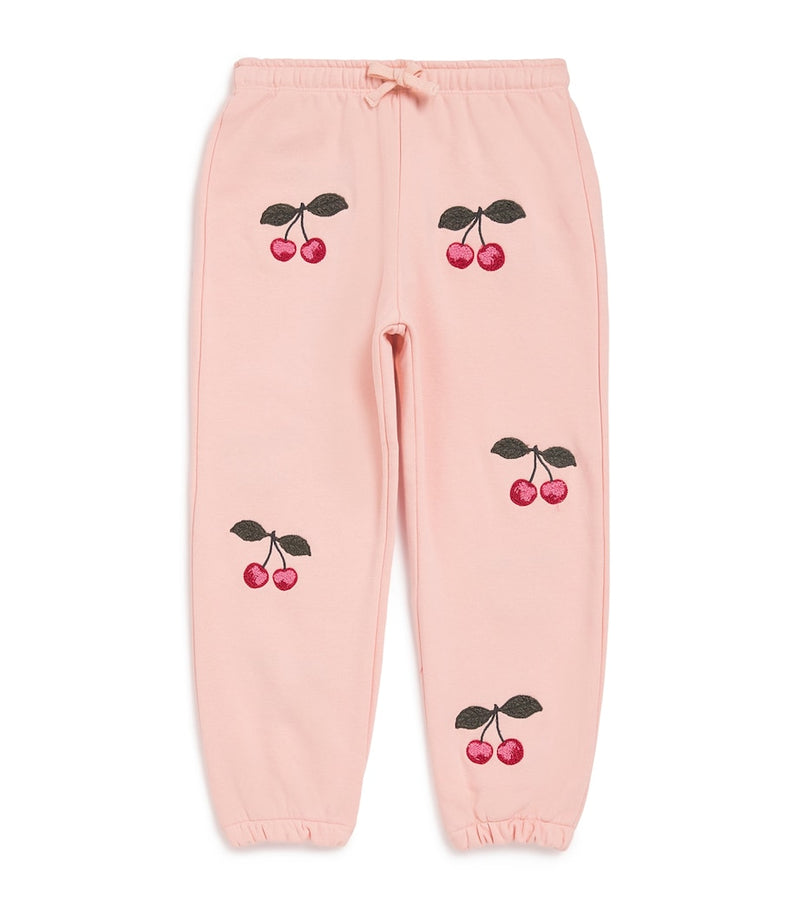 KONGES SLOJD children's sweatpants with cherry motif 6 months to 10 years, UK version