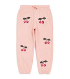 KONGES SLOJD children's sweatpants with cherry motif 6 months to 10 years, UK version