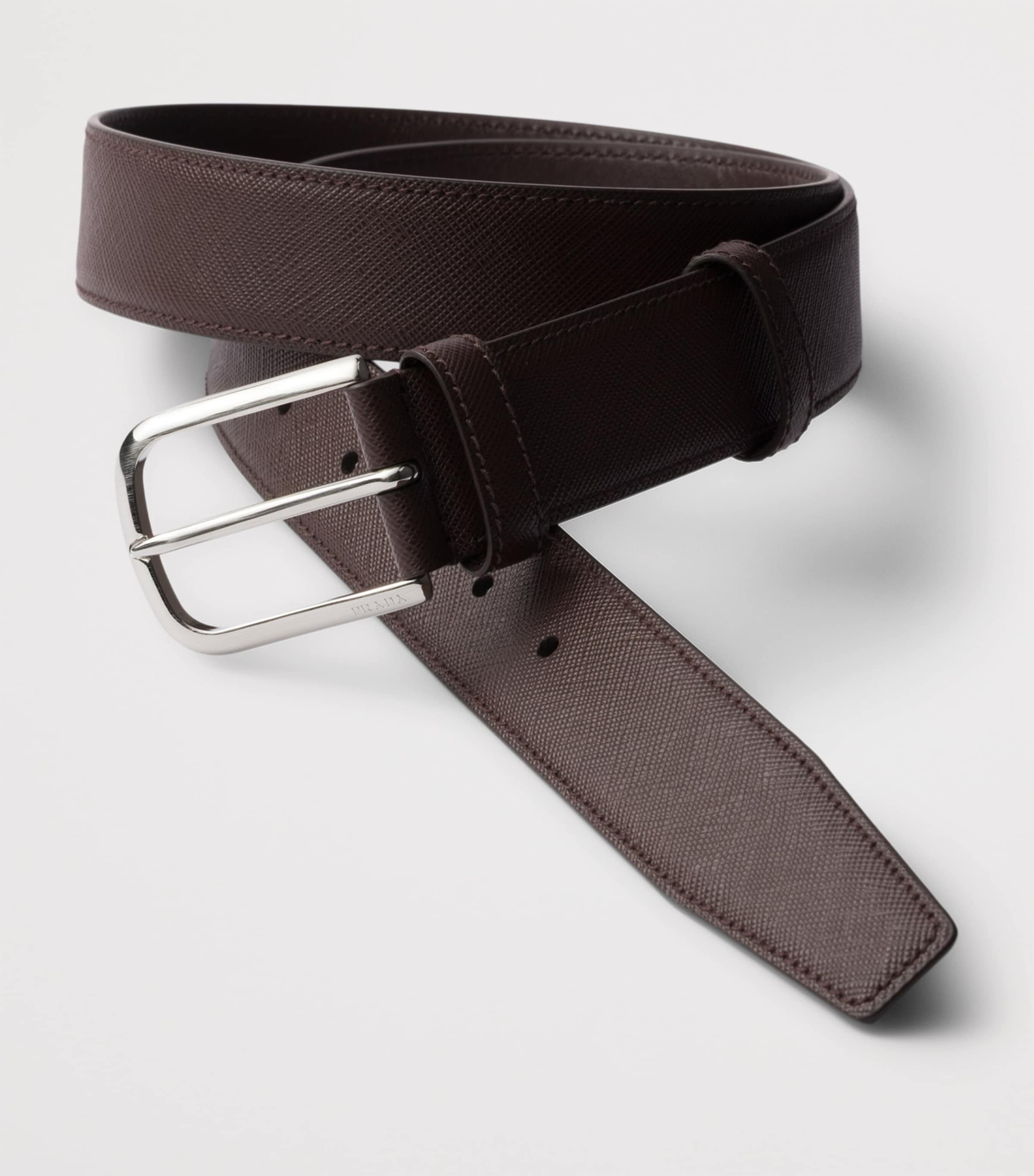 Prada Saffiano leather belt, imported from the UK
