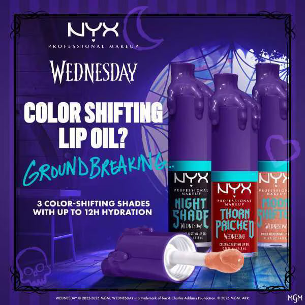 NYX Lip Oil Moon Shifted, imported from the UK