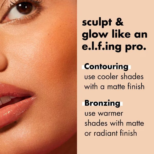 e.l.f. Primer-Infused Matte Bronzer Tan O'clock - British product
