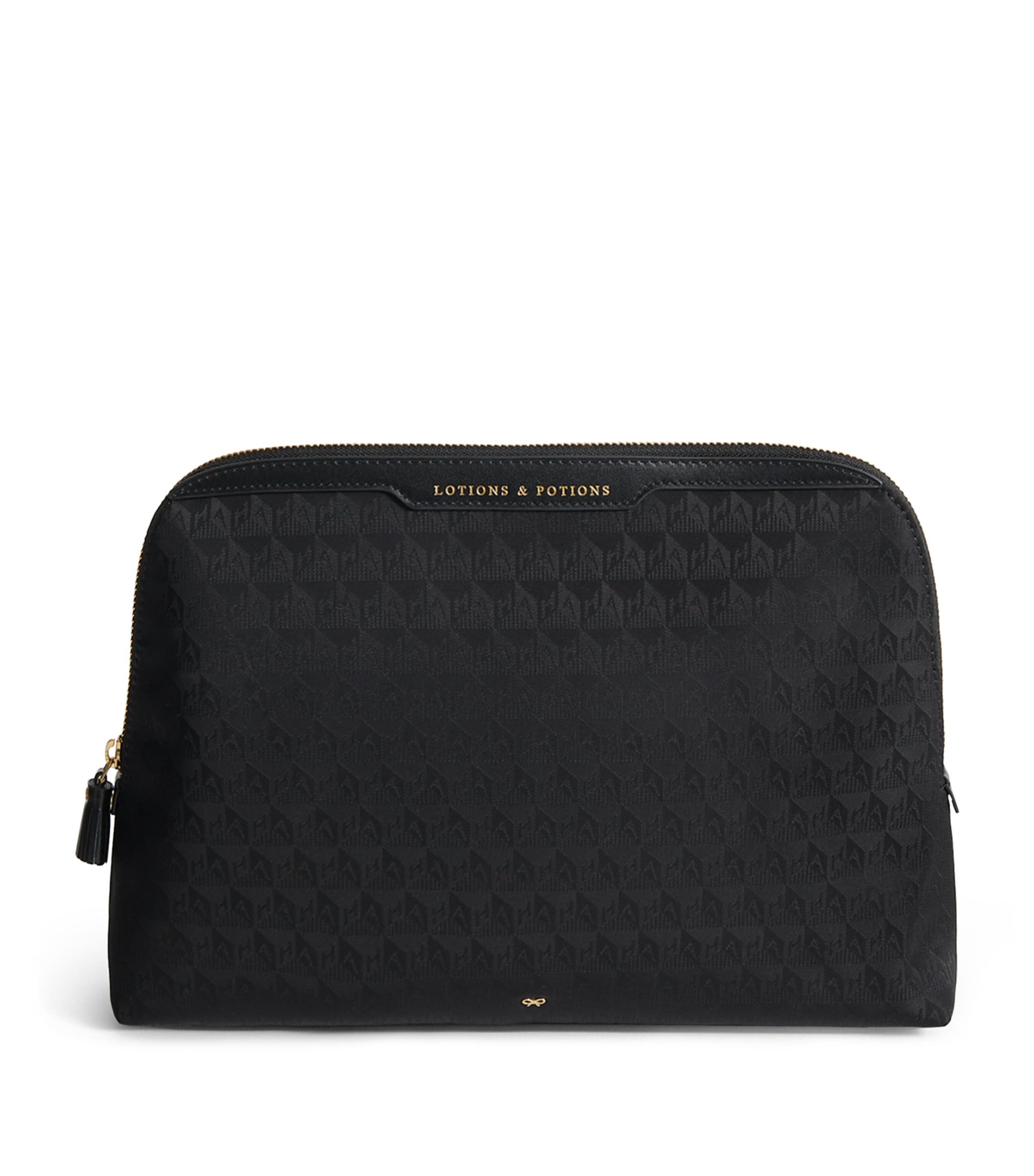 Anya Hindmarch Jacquard Logo Lotions and Potions travel pouch - British product