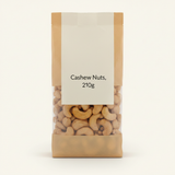 Holland & Barrett lightly salted cashews 210g, imported from the UK