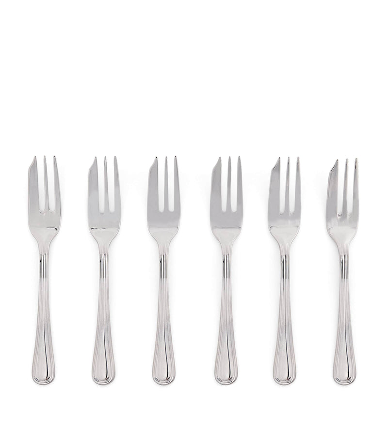 Harrods Set of 6 Stainless Steel Pastry Forks