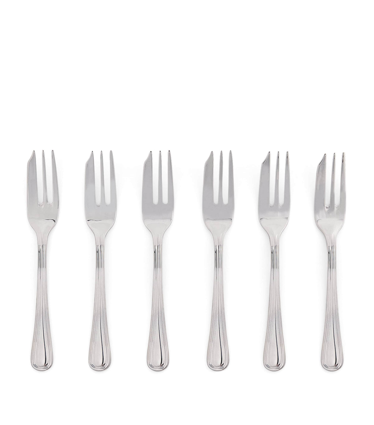 Harrods Set of 6 Stainless Steel Pastry Forks